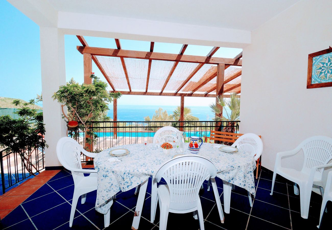 Scopello, terrace overlooking the sea Scopello, terrace overlooking the sea
