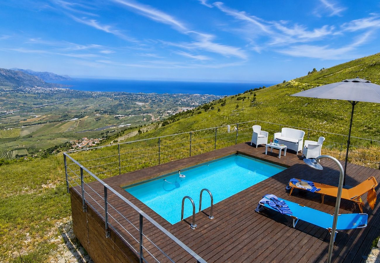 Chalet in Alcamo - Villetta Bonifato with breathtaking views of the Gulf of Castellammare