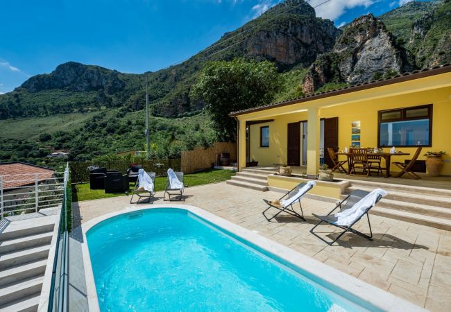 villa à Castellammare del Golfo - Villa del Golfo avec piscine, jacuzzi et sauna