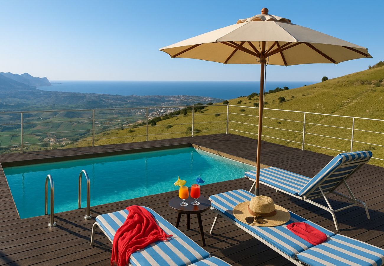 Chalet à Alcamo - Villetta Bonifato avec vue imprenable sur le golfe de Castellammare