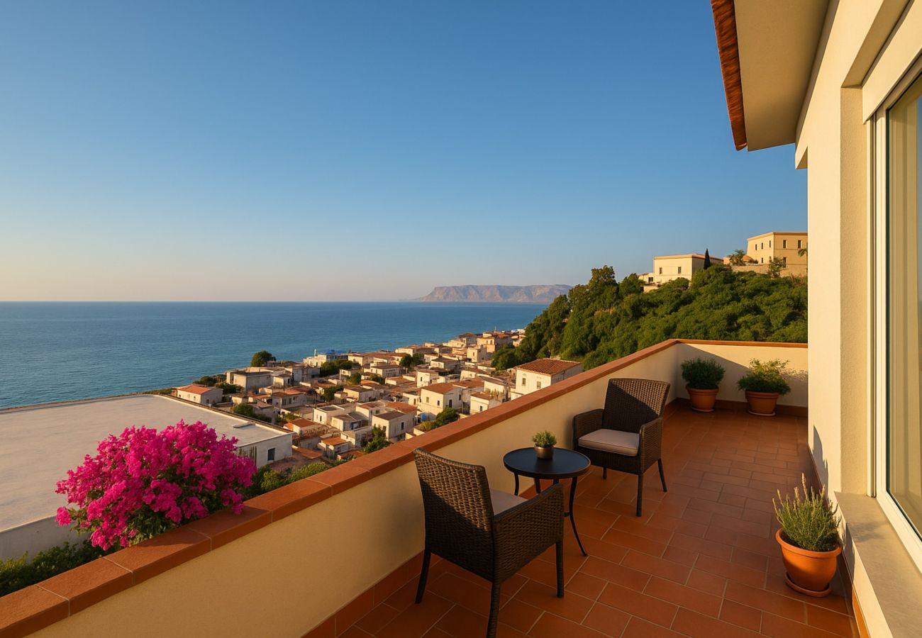 Maison à Alcamo - Casa Lughéra avec terrasse vue mer